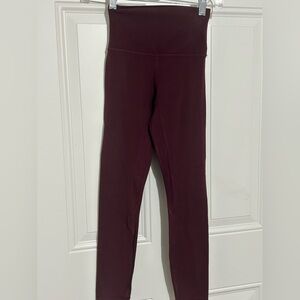 Lululemon Athletica Burgundy Leggings